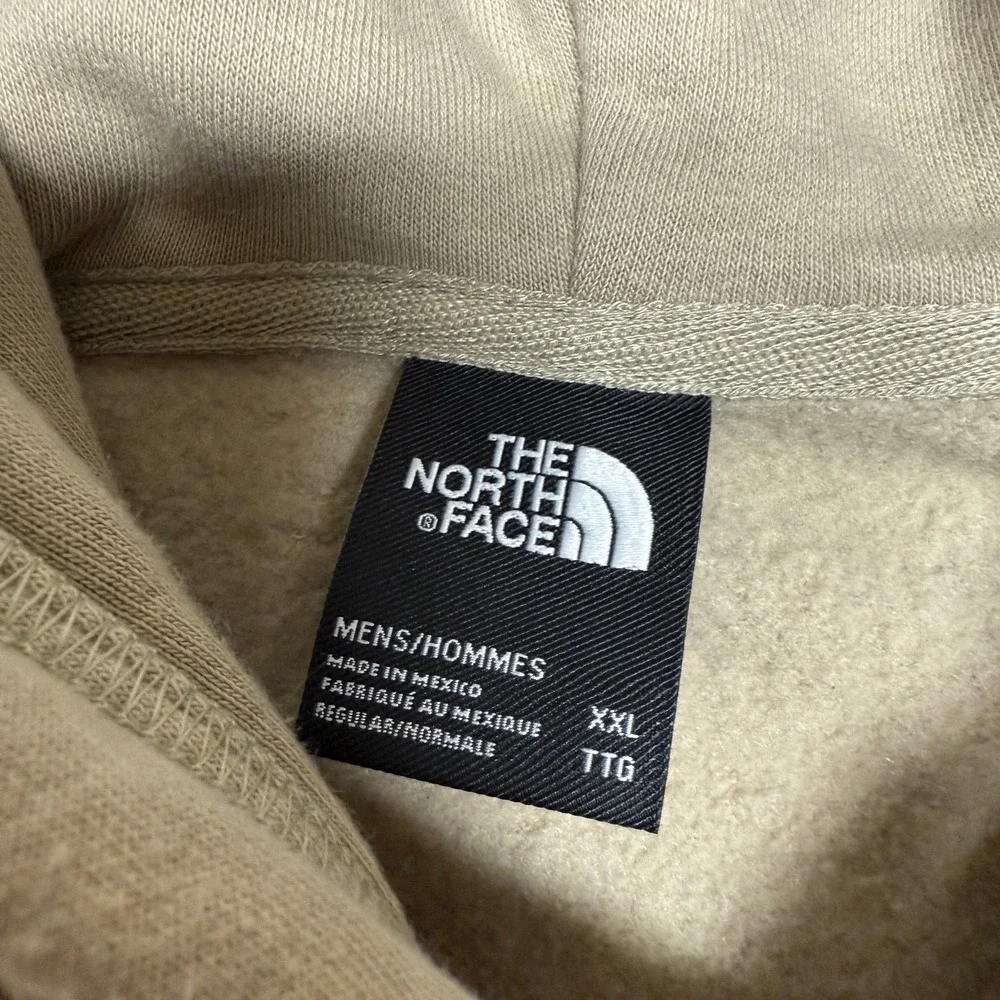 The North Face‎ Mens Hoodie XXL Tan Pullover Fleece Never Stop Exploring
